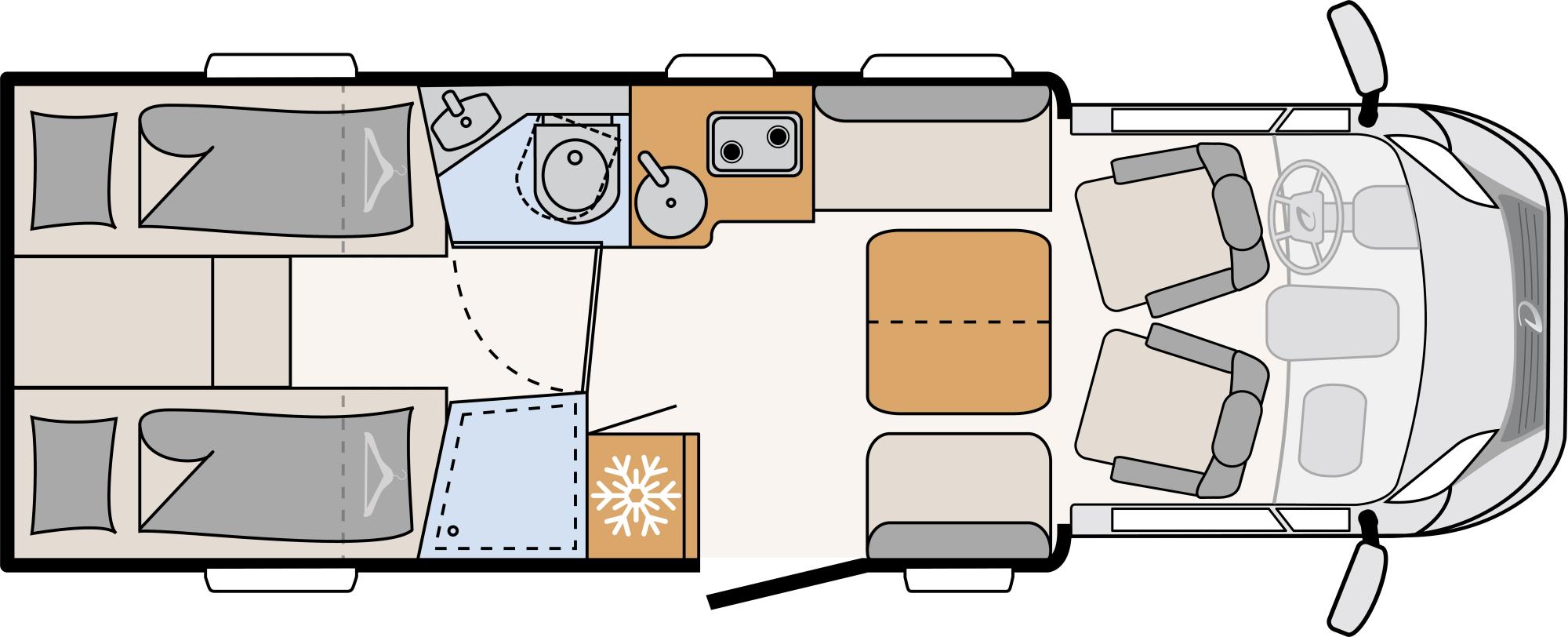 Comfort Standard - Just Camp T 7052 EBL-